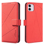 Geometrisches Muster RFID Leder Handyhülle, Für iPhone 6 / 7 / 8 / SE, Für iPhone 13 Pro Max, Für iPhone 13 Pro, Für iPhone 12 / 12 Pro, Für iPhone 12 Pro Max, Für iPhone 11 Pro Max, Für iPhone 11, Für iPhone 11 Pro