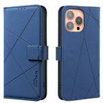 RFID-Leder-Handyhülle mit geometrischem Muster, für iPhone 16e / 17e, für iPhone 17 Pro Max, für iPhone 17 Pro, für iPhone 17, für iPhone Air, für iPhone 16 Pro Max, für iPhone 16 Pro, für iPhone 16 Plus