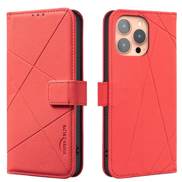 RFID-Leder-Handyhülle mit geometrischem Muster, für iPhone 16e / 17e, für iPhone 17 Pro Max, für iPhone 17 Pro, für iPhone 17, für iPhone Air, für iPhone 16 Pro Max, für iPhone 16 Pro, für iPhone 16 Plus