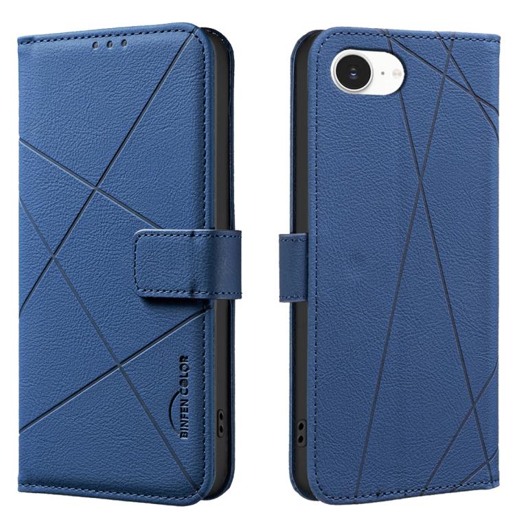 RFID-Leder-Handyhülle mit geometrischem Muster, für iPhone 16e / 17e, für iPhone 17 Pro Max, für iPhone 17 Pro, für iPhone 17, für iPhone Air, für iPhone 16 Pro Max, für iPhone 16 Pro, für iPhone 16 Plus