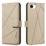 RFID-Leder-Handyhülle mit geometrischem Muster, für iPhone 16e / 17e, für iPhone 17 Pro Max, für iPhone 17 Pro, für iPhone 17, für iPhone Air, für iPhone 16 Pro Max, für iPhone 16 Pro, für iPhone 16 Plus