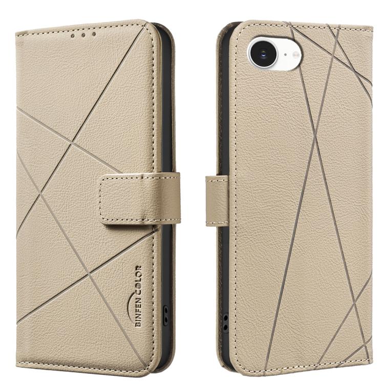 RFID-Leder-Handyhülle mit geometrischem Muster, für iPhone 16e / 17e, für iPhone 17 Pro Max, für iPhone 17 Pro, für iPhone 17, für iPhone Air, für iPhone 16 Pro Max, für iPhone 16 Pro, für iPhone 16 Plus