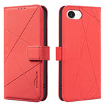 RFID-Leder-Handyhülle mit geometrischem Muster, für iPhone 16e / 17e, für iPhone 17 Pro Max, für iPhone 17 Pro, für iPhone 17, für iPhone Air, für iPhone 16 Pro Max, für iPhone 16 Pro, für iPhone 16 Plus