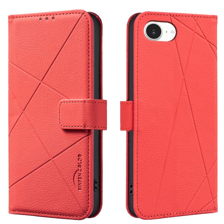RFID-Leder-Handyhülle mit geometrischem Muster, für iPhone 16e / 17e, für iPhone 17 Pro Max, für iPhone 17 Pro, für iPhone 17, für iPhone Air, für iPhone 16 Pro Max, für iPhone 16 Pro, für iPhone 16 Plus