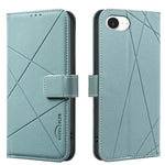 RFID-Leder-Handyhülle mit geometrischem Muster, für iPhone 16e / 17e, für iPhone 17 Pro Max, für iPhone 17 Pro, für iPhone 17, für iPhone Air, für iPhone 16 Pro Max, für iPhone 16 Pro, für iPhone 16 Plus