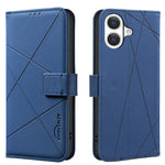 RFID-Leder-Handyhülle mit geometrischem Muster, für iPhone 16e / 17e, für iPhone 17 Pro Max, für iPhone 17 Pro, für iPhone 17, für iPhone Air, für iPhone 16 Pro Max, für iPhone 16 Pro, für iPhone 16 Plus