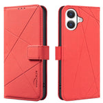 RFID-Leder-Handyhülle mit geometrischem Muster, für iPhone 16e / 17e, für iPhone 17 Pro Max, für iPhone 17 Pro, für iPhone 17, für iPhone Air, für iPhone 16 Pro Max, für iPhone 16 Pro, für iPhone 16 Plus