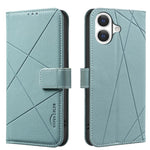 RFID-Leder-Handyhülle mit geometrischem Muster, für iPhone 16e / 17e, für iPhone 17 Pro Max, für iPhone 17 Pro, für iPhone 17, für iPhone Air, für iPhone 16 Pro Max, für iPhone 16 Pro, für iPhone 16 Plus