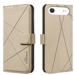 RFID-Leder-Handyhülle mit geometrischem Muster, für iPhone 16e / 17e, für iPhone 17 Pro Max, für iPhone 17 Pro, für iPhone 17, für iPhone Air, für iPhone 16 Pro Max, für iPhone 16 Pro, für iPhone 16 Plus