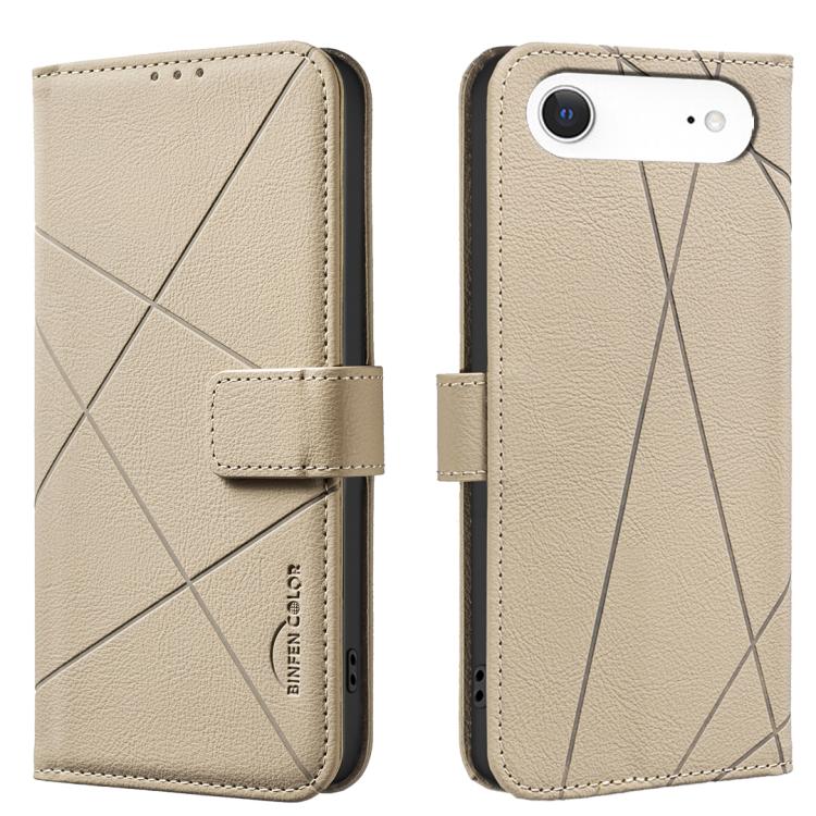 RFID-Leder-Handyhülle mit geometrischem Muster, für iPhone 16e / 17e, für iPhone 17 Pro Max, für iPhone 17 Pro, für iPhone 17, für iPhone Air, für iPhone 16 Pro Max, für iPhone 16 Pro, für iPhone 16 Plus