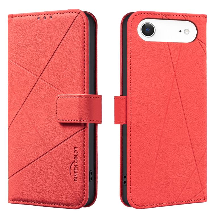 RFID-Leder-Handyhülle mit geometrischem Muster, für iPhone 16e / 17e, für iPhone 17 Pro Max, für iPhone 17 Pro, für iPhone 17, für iPhone Air, für iPhone 16 Pro Max, für iPhone 16 Pro, für iPhone 16 Plus
