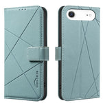 RFID-Leder-Handyhülle mit geometrischem Muster, für iPhone 16e / 17e, für iPhone 17 Pro Max, für iPhone 17 Pro, für iPhone 17, für iPhone Air, für iPhone 16 Pro Max, für iPhone 16 Pro, für iPhone 16 Plus