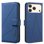 RFID-Leder-Handyhülle mit geometrischem Muster, für iPhone 16e / 17e, für iPhone 17 Pro Max, für iPhone 17 Pro, für iPhone 17, für iPhone Air, für iPhone 16 Pro Max, für iPhone 16 Pro, für iPhone 16 Plus