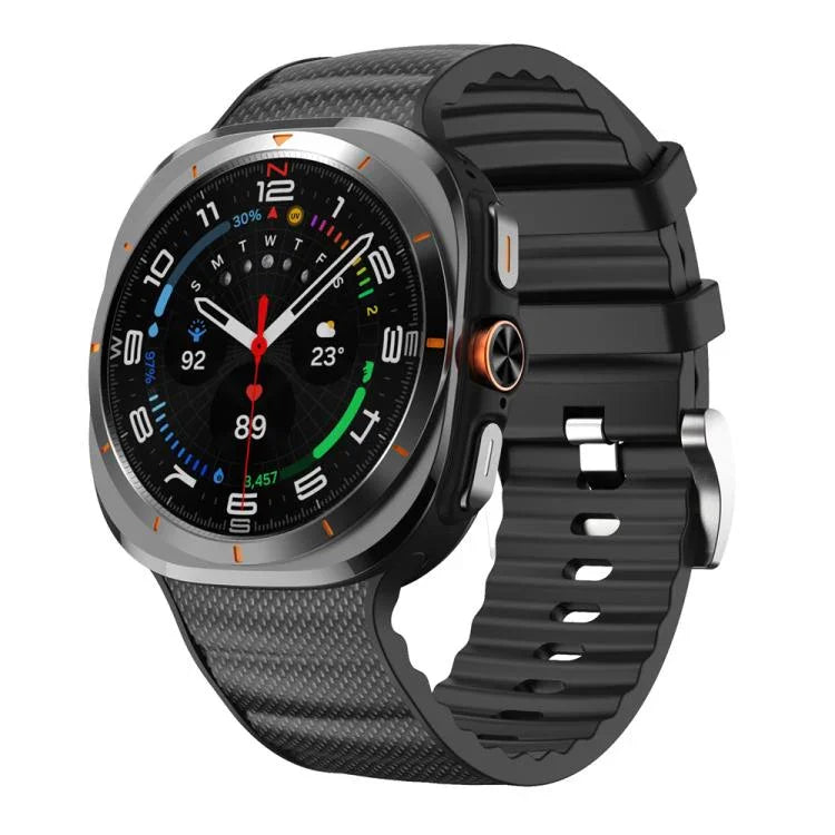 Sportliches Silikon-Uhrenarmband in Unifarbe, für Samsung Galaxy Watch Ultra 47 mm / Ultra 2025