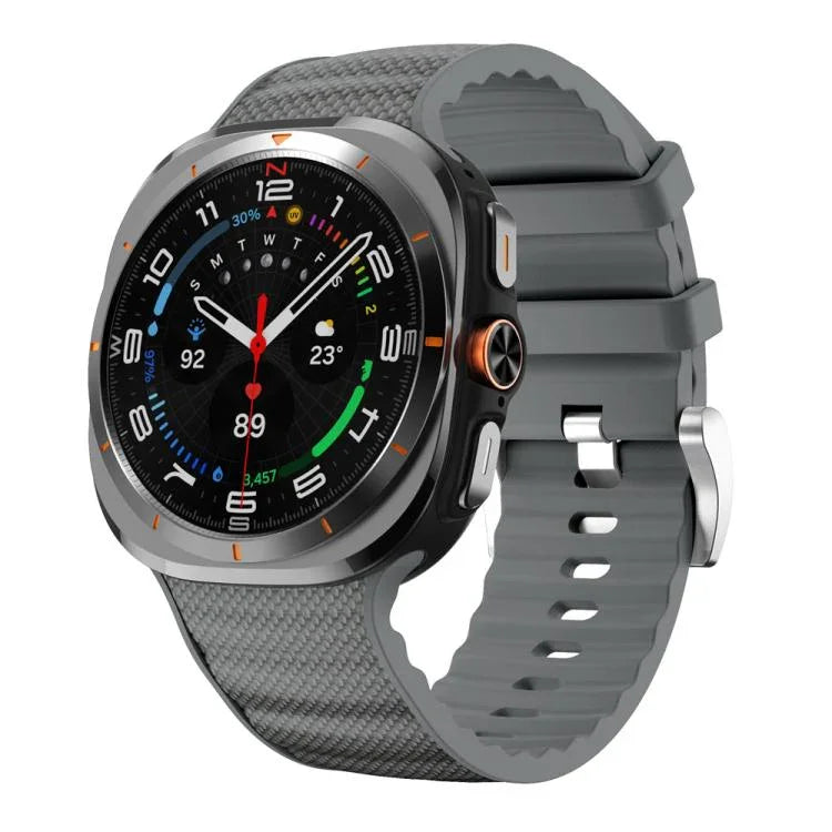 Sportliches Silikon-Uhrenarmband in Unifarbe, für Samsung Galaxy Watch Ultra 47 mm / Ultra 2025