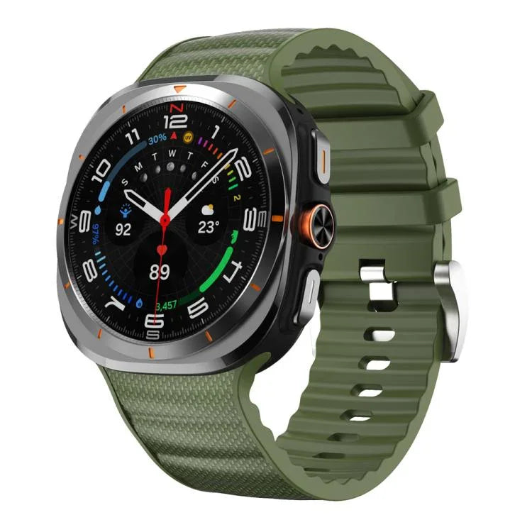 Sportliches Silikon-Uhrenarmband in Unifarbe, für Samsung Galaxy Watch Ultra 47 mm / Ultra 2025
