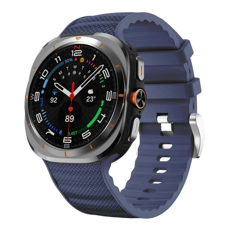 Sportliches Silikon-Uhrenarmband in Unifarbe, für Samsung Galaxy Watch Ultra 47 mm / Ultra 2025