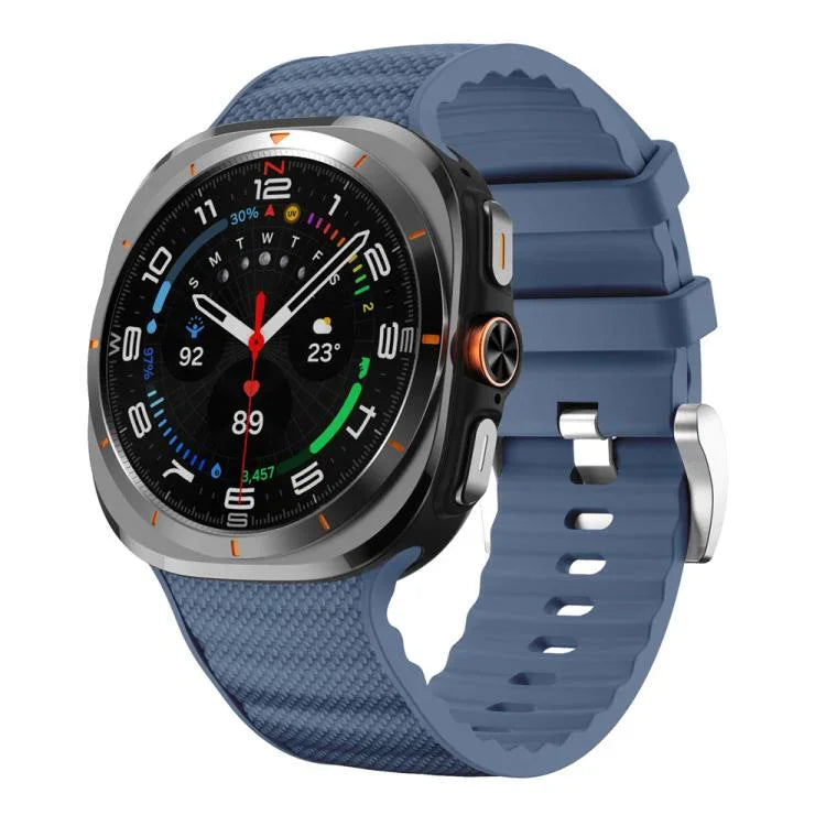 Sportliches Silikon-Uhrenarmband in Unifarbe, für Samsung Galaxy Watch Ultra 47 mm / Ultra 2025