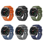 Sportliches Silikon-Uhrenarmband in Unifarbe, für Samsung Galaxy Watch Ultra 47 mm / Ultra 2025
