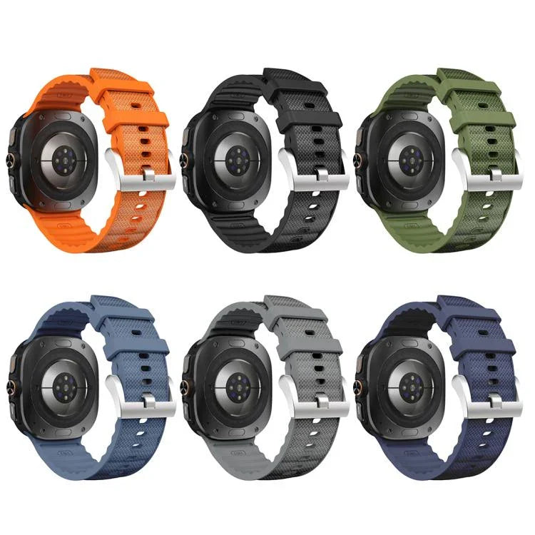 Sportliches Silikon-Uhrenarmband in Unifarbe, für Samsung Galaxy Watch Ultra 47 mm / Ultra 2025