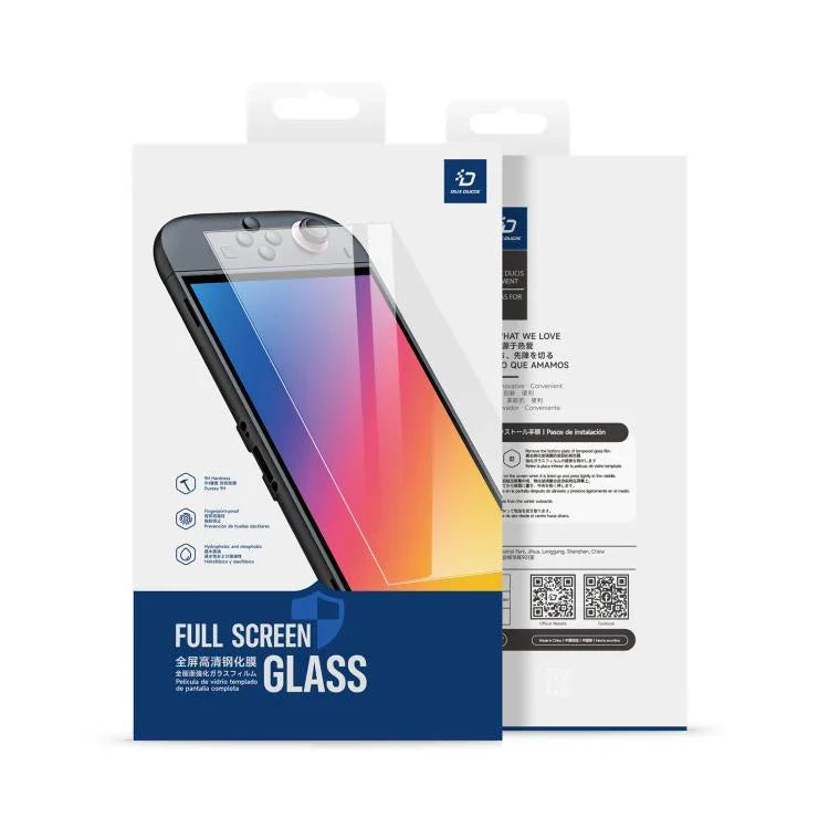 DUX DUCIS HD Vollbild-Schutzfolie aus gehärtetem Glas mit Positionierer, für Nintendo Switch 2
