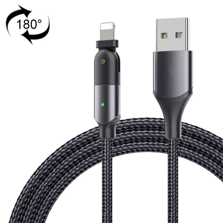 2.4A USB zu 8 Pin 180 Grad Drehbarer Winkel Ladekabel, 1.2m 8 Pin, 2m 8 Pin