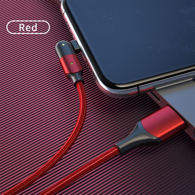 2.4A USB zu 8 Pin 180 Grad Drehbarer Winkel Ladekabel, 1.2m 8 Pin, 2m 8 Pin