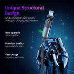 2.4A USB zu 8 Pin 180 Grad Drehbarer Winkel Ladekabel, 1.2m 8 Pin, 2m 8 Pin