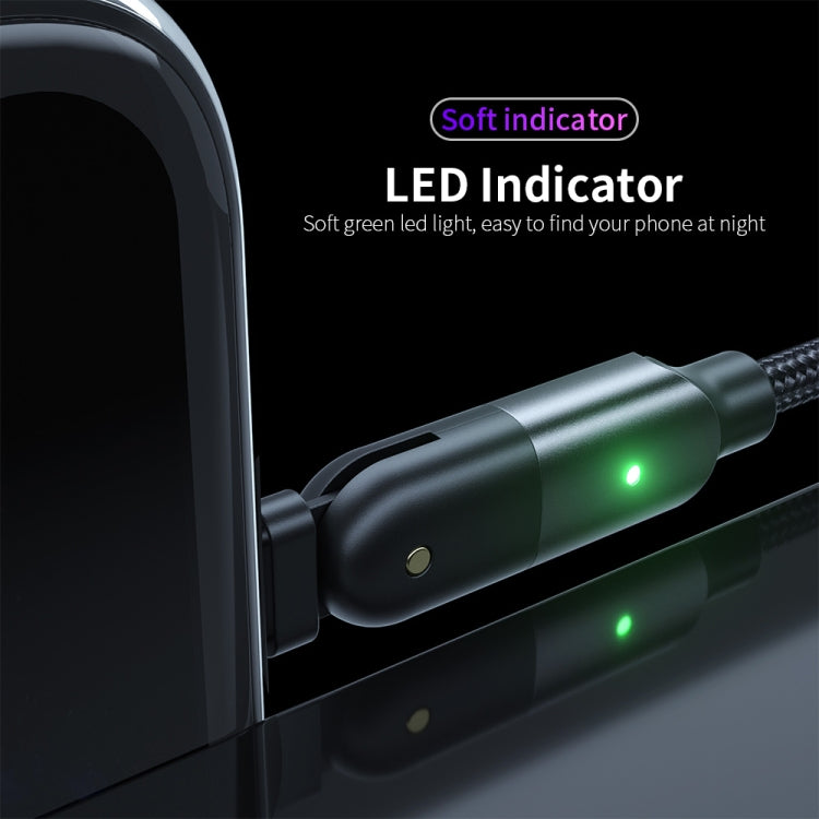 2.4A USB zu 8 Pin 180 Grad Drehbarer Winkel Ladekabel, 1.2m 8 Pin, 2m 8 Pin
