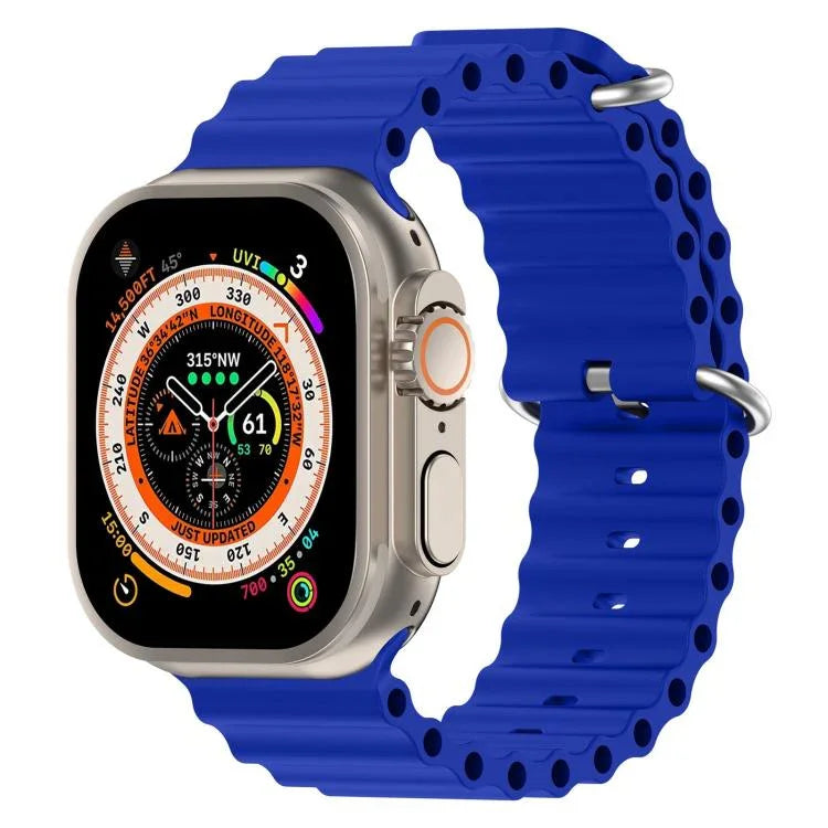 xDfind Ocean Silikon-Uhrenarmband, für Apple Watch 46 mm / 49 mm / 45 mm / 44 mm, für Apple Watch 42 mm / 41 mm / 40 mm / 38 mm