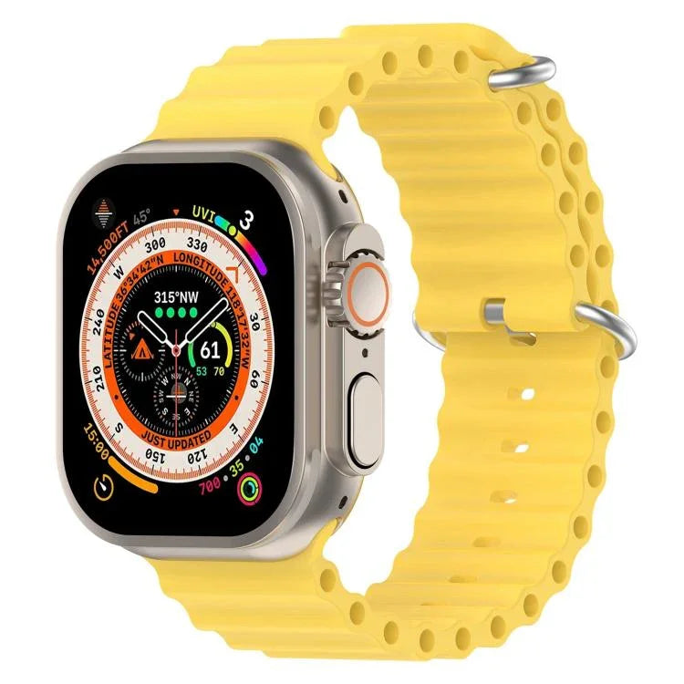 xDfind Ocean Silikon-Uhrenarmband, für Apple Watch 46 mm / 49 mm / 45 mm / 44 mm, für Apple Watch 42 mm / 41 mm / 40 mm / 38 mm