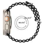 xDfind Ocean Silikon-Uhrenarmband, für Apple Watch 46 mm / 49 mm / 45 mm / 44 mm, für Apple Watch 42 mm / 41 mm / 40 mm / 38 mm