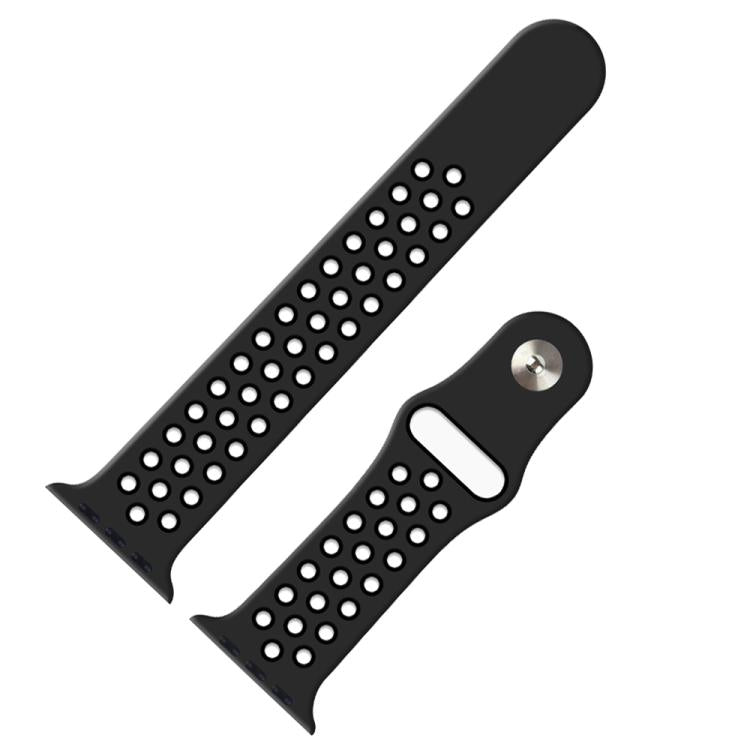 xDfind Zweifarbiges Silikon-Sportarmband für Apple Watch (46 mm / 49 mm / 45 mm / 44 mm, 42 mm / 41 mm / 40 mm / 38 mm)