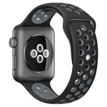 xDfind Zweifarbiges Silikon-Sportarmband für Apple Watch (46 mm / 49 mm / 45 mm / 44 mm, 42 mm / 41 mm / 40 mm / 38 mm)