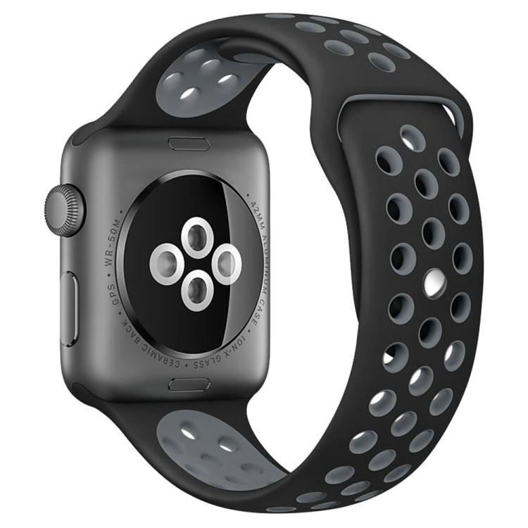 xDfind Zweifarbiges Silikon-Sportarmband für Apple Watch (46 mm / 49 mm / 45 mm / 44 mm, 42 mm / 41 mm / 40 mm / 38 mm)