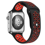 xDfind Zweifarbiges Silikon-Sportarmband für Apple Watch (46 mm / 49 mm / 45 mm / 44 mm, 42 mm / 41 mm / 40 mm / 38 mm)