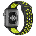 xDfind Zweifarbiges Silikon-Sportarmband für Apple Watch (46 mm / 49 mm / 45 mm / 44 mm, 42 mm / 41 mm / 40 mm / 38 mm)