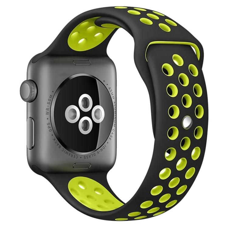 xDfind Zweifarbiges Silikon-Sportarmband für Apple Watch (46 mm / 49 mm / 45 mm / 44 mm, 42 mm / 41 mm / 40 mm / 38 mm)