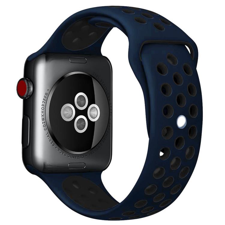 xDfind Zweifarbiges Silikon-Sportarmband für Apple Watch (46 mm / 49 mm / 45 mm / 44 mm, 42 mm / 41 mm / 40 mm / 38 mm)