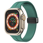 xDfind Solid Color Magnetic Buckle Silicone Watch Band, For Apple Watch 46mm / 49mm / 45mm / 44mm, For Apple Watch 42mm / 41mm / 40mm / 38mm