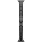 Ein-Perlen-Armband aus reinem Titan mit Dornschließe, für Apple Watch 46 mm / 49 mm / 45 mm / 44 mm, für Apple Watch 42 mm / 41 mm / 40 mm / 38 mm
