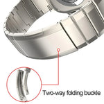 Ein-Perlen-Armband aus reinem Titan mit Dornschließe, für Apple Watch 46 mm / 49 mm / 45 mm / 44 mm, für Apple Watch 42 mm / 41 mm / 40 mm / 38 mm