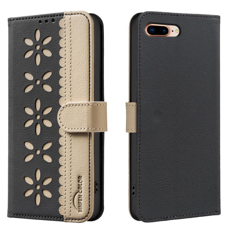 Handyhülle aus RFID-Leder mit gestanztem Blumenmuster, für iPhone XS Max, für iPhone 6 Plus / 7 Plus / 8 Plus, für iPhone 6 / 7 / 8