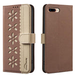 Handyhülle aus RFID-Leder mit gestanztem Blumenmuster, für iPhone XS Max, für iPhone 6 Plus / 7 Plus / 8 Plus, für iPhone 6 / 7 / 8
