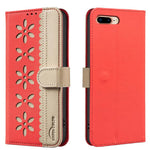 Handyhülle aus RFID-Leder mit gestanztem Blumenmuster, für iPhone XS Max, für iPhone 6 Plus / 7 Plus / 8 Plus, für iPhone 6 / 7 / 8