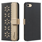Handyhülle aus RFID-Leder mit gestanztem Blumenmuster, für iPhone XS Max, für iPhone 6 Plus / 7 Plus / 8 Plus, für iPhone 6 / 7 / 8