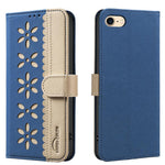 Handyhülle aus RFID-Leder mit gestanztem Blumenmuster, für iPhone XS Max, für iPhone 6 Plus / 7 Plus / 8 Plus, für iPhone 6 / 7 / 8