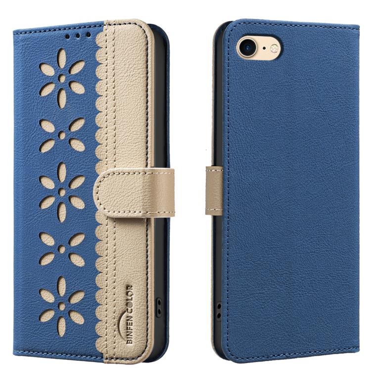 Handyhülle aus RFID-Leder mit gestanztem Blumenmuster, für iPhone XS Max, für iPhone 6 Plus / 7 Plus / 8 Plus, für iPhone 6 / 7 / 8