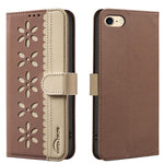 Handyhülle aus RFID-Leder mit gestanztem Blumenmuster, für iPhone XS Max, für iPhone 6 Plus / 7 Plus / 8 Plus, für iPhone 6 / 7 / 8