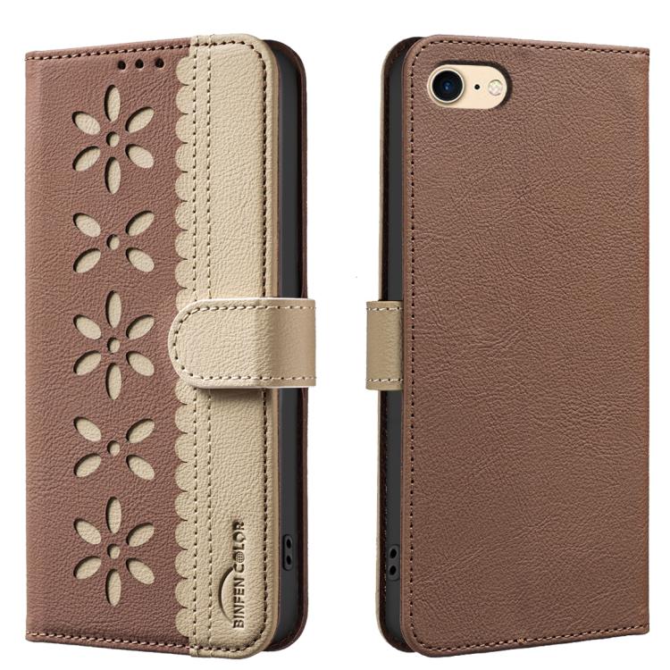 Handyhülle aus RFID-Leder mit gestanztem Blumenmuster, für iPhone XS Max, für iPhone 6 Plus / 7 Plus / 8 Plus, für iPhone 6 / 7 / 8